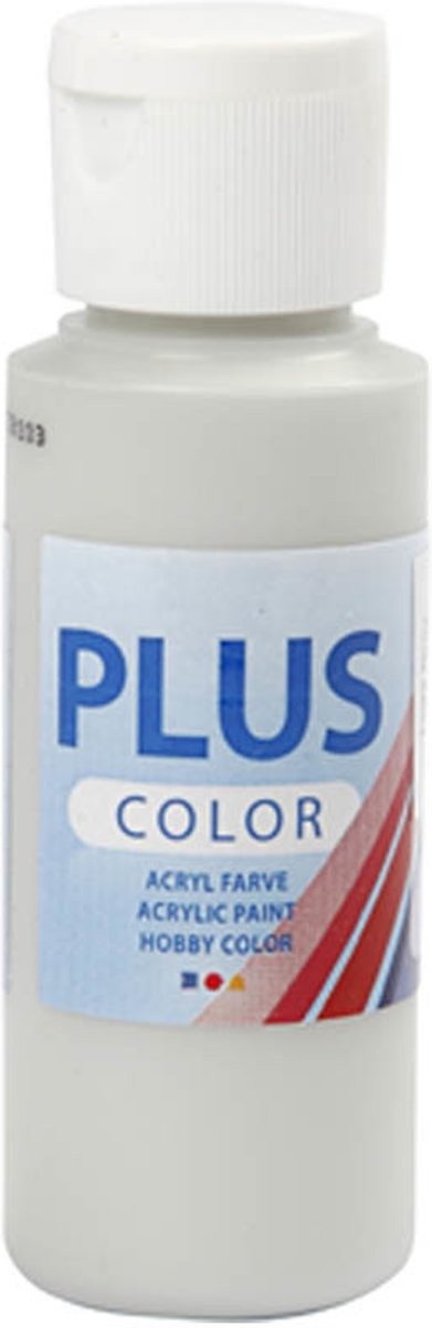 Plus Color acrylverf, light grey, 60ml [HOB-39639]